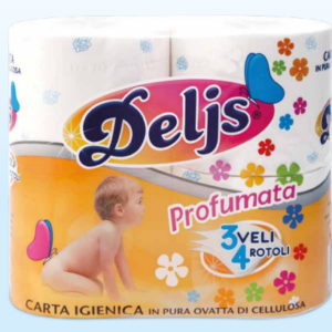 CARTA IGIENICA PROFUMATA 3 VELI - 4 PZ