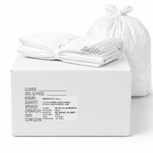 SACCO RIFIUTI 63X80 BIANCO - 50pz