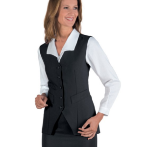 GILET NERO DONNA- ISACCO