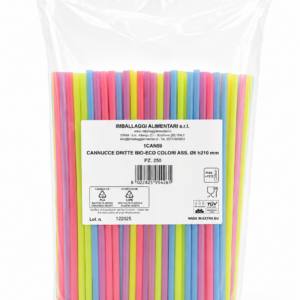 CANNUCCE BIO/ECO COLORATE dm6 210mm - 250 PZ