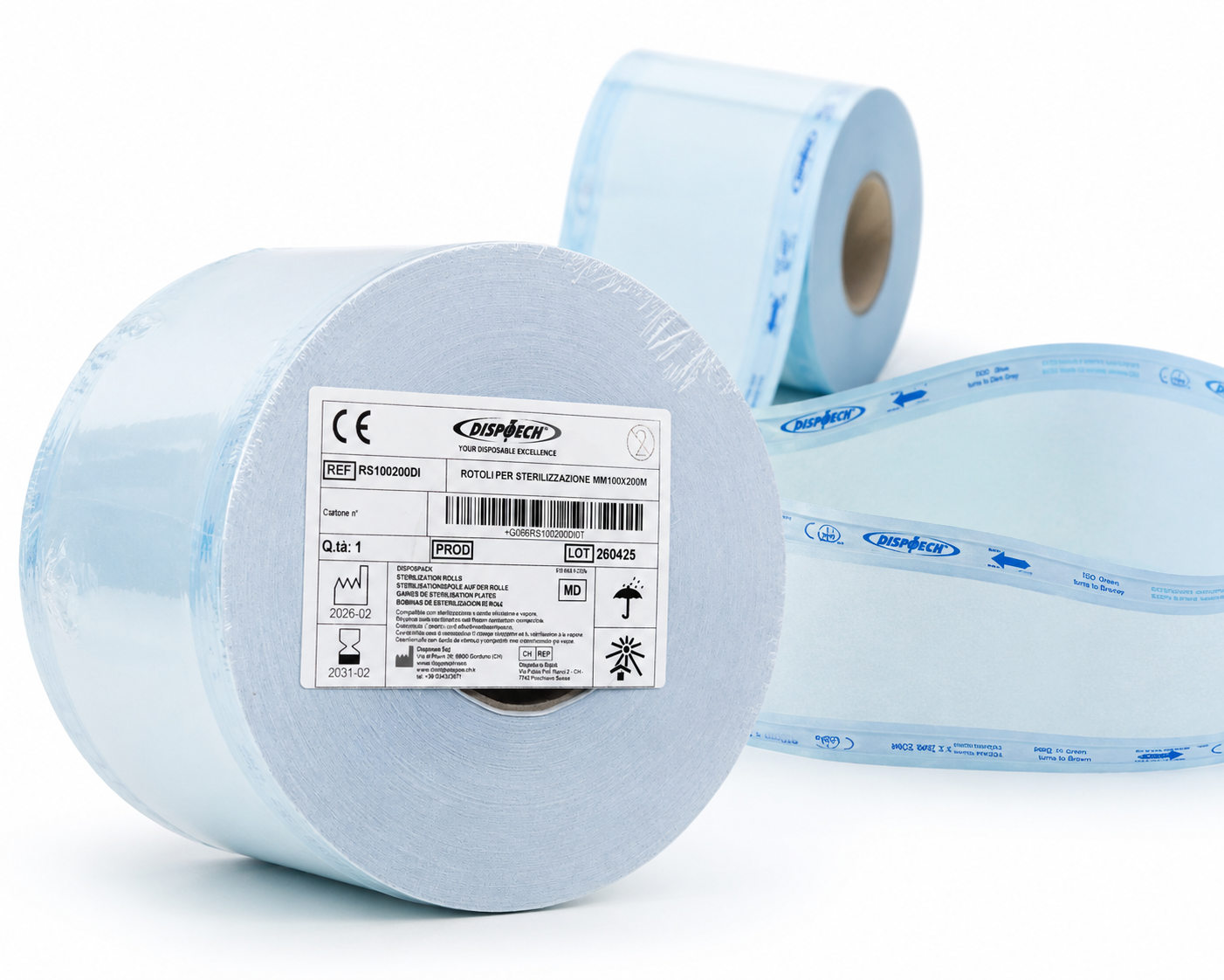 ROTOLI DI STERILIZZAZIONE MM 100X200 MM